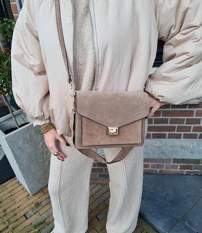 SuedeBag stacey Taupe