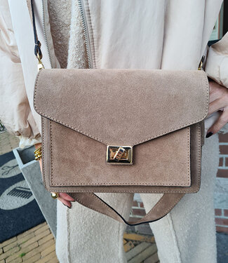 SuedeBag stacey Taupe