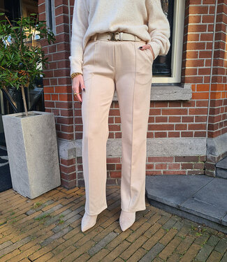 Suedelook Broek Beige