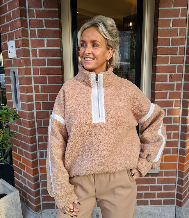 Azzurro Oversized Teddy Jack/Jas Bruintinten