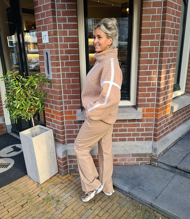 Azzurro Oversized Teddy Jack/Jas Bruintinten