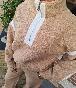 Azzurro Oversized Teddy Jack/Jas Bruintinten