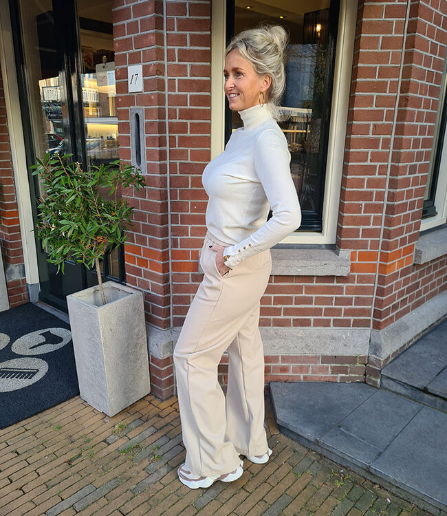 Azzurro Basic Col Gouden Details Crème