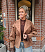Suedelook Jacket Getailleerd Camel