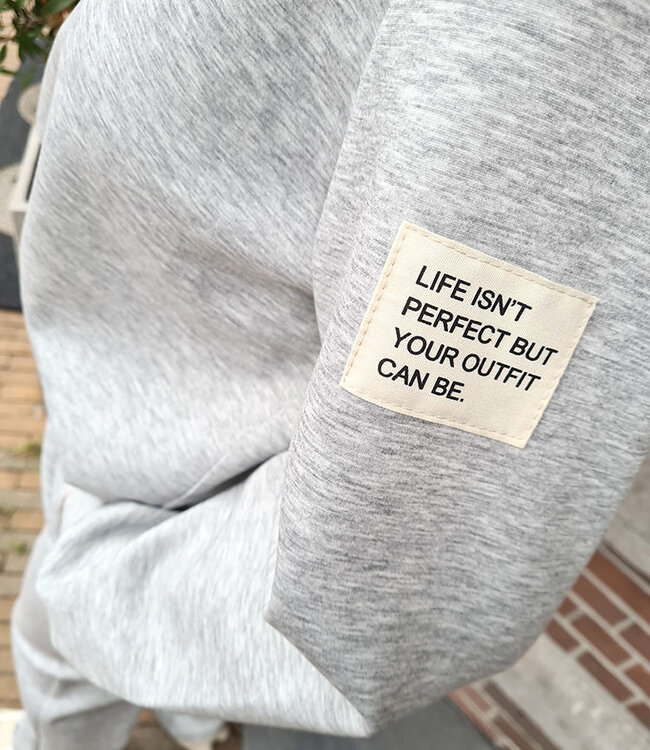 2-delige Comfyset Lange Mouw Grijs