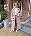 Extra Lange Mantel Taupe