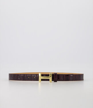 Look-a-Like Riem Her Croco Lak Bordeaux
