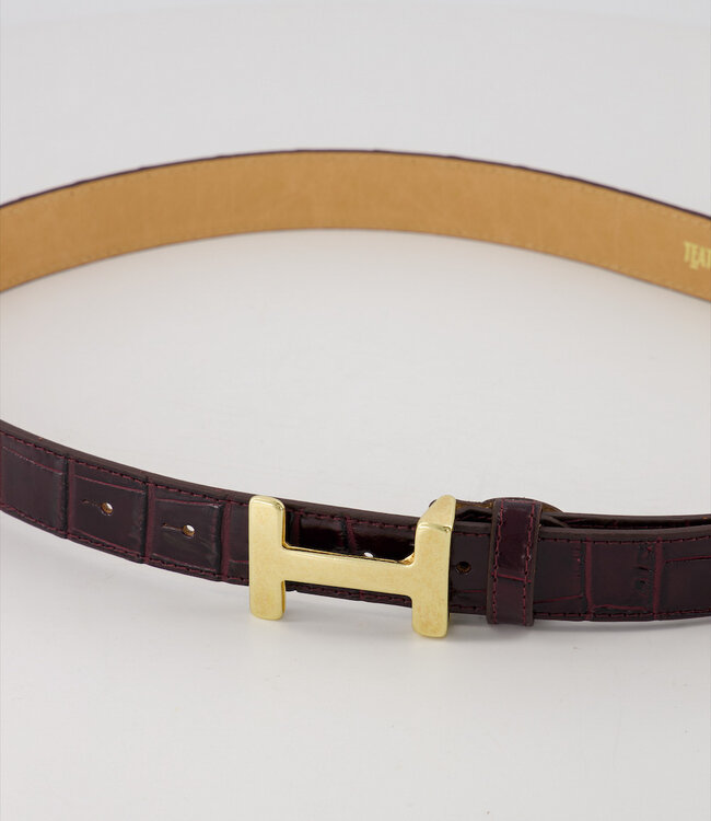 Look-a-Like Riem Her Croco Lak Bordeaux