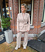 Blazer met Ceintuur Taupe