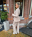 Blazer met Ceintuur Taupe