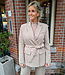 Blazer met Ceintuur Taupe