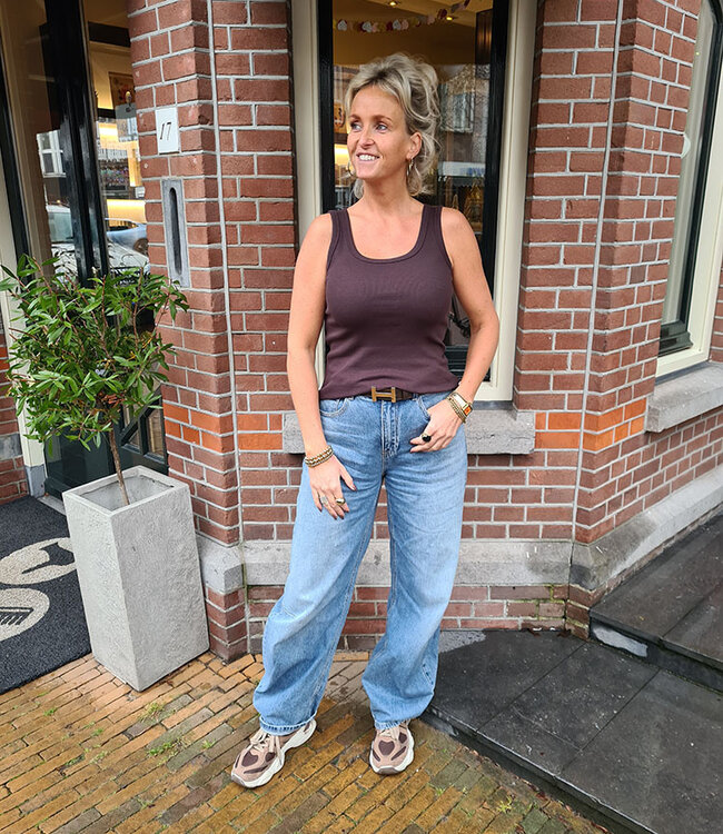 Cup of Joe COJ Olivia Tank Top Donkerbruin