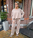 2- Delige Comfyset Pofmodel Taupe