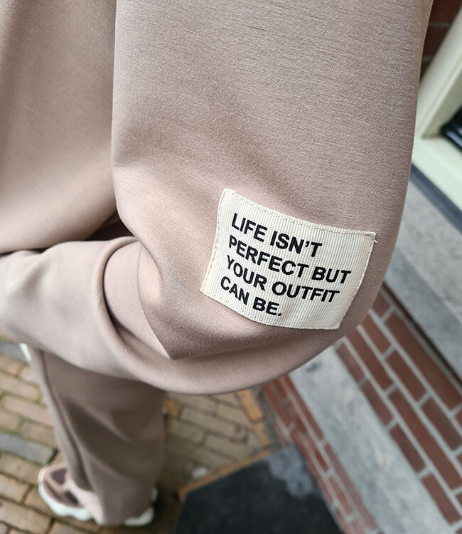 2- Delige Comfyset Pofmodel Taupe