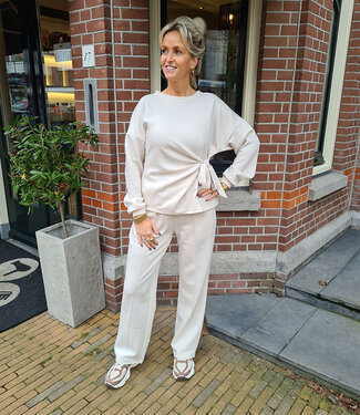 2- Delige Comfyset met Strik Crème