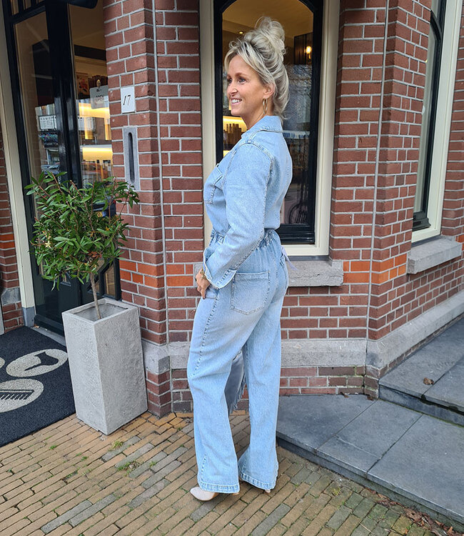 Queen Hearts Denim jumpsuit