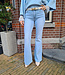 Queen Hearts Flared Jeans 3886 Blauw