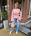 Blouse Getailleerd Strik Oudroze
