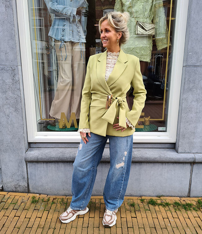 Blazer Overslag Limegroen