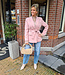 Blazer met Ceintuur Oudroze