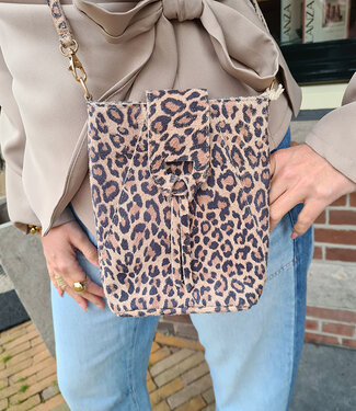 Kendra Small Suede Leopard