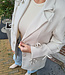 Oversized Blazer Strikjes crème