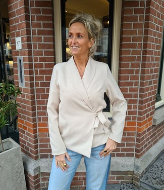 Overslag Wikkel Blazertje Beige