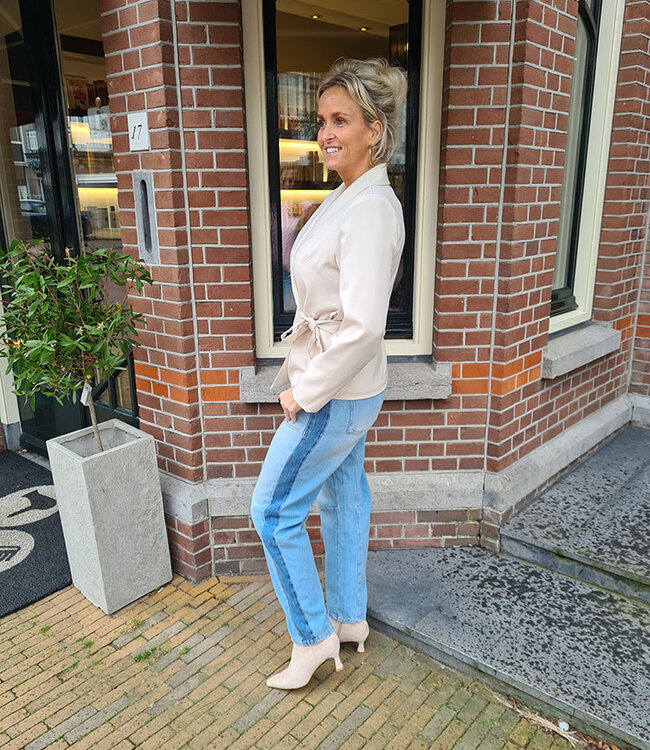 Overslag Wikkel Blazertje Beige