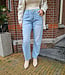 Cup of Joe COJ Selena Mid Waist Barrel Jeans Light Blue