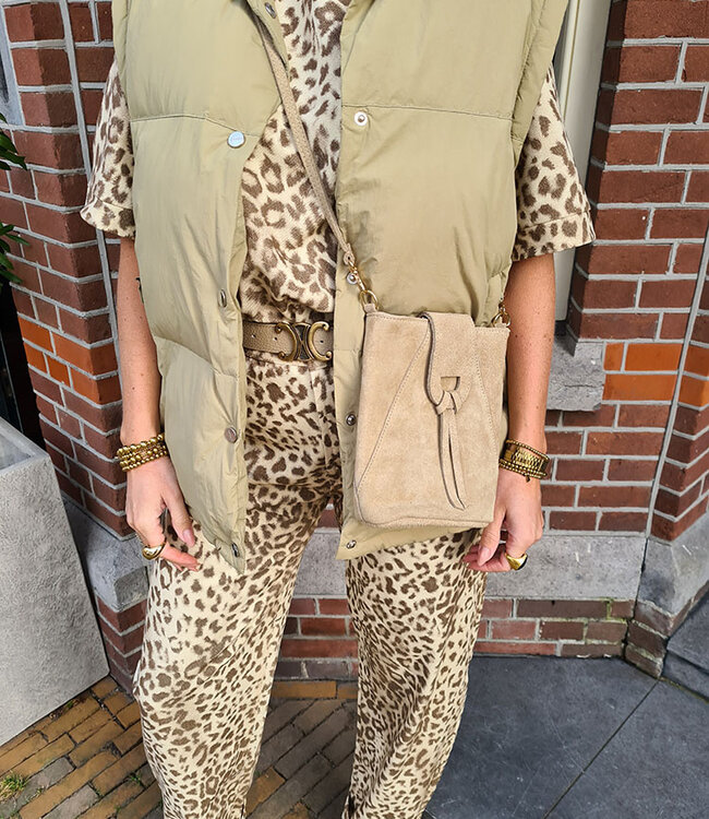 Kendra Small Suede Sand