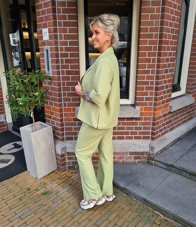 Azzurro Blazer KM Lime Groen