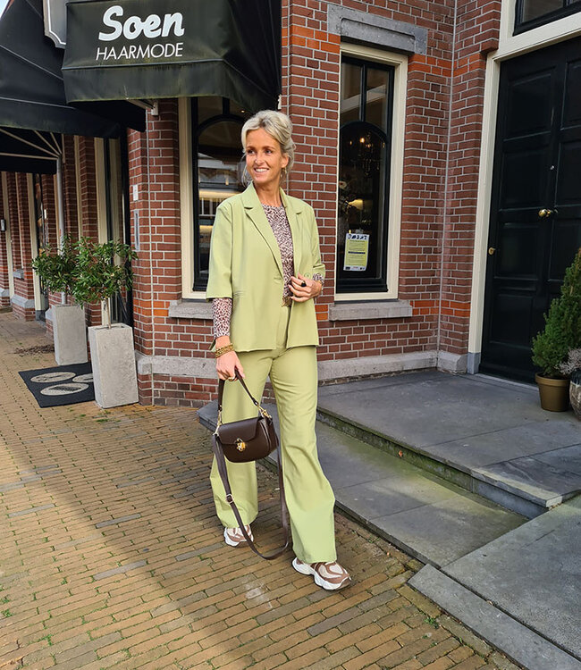 Azzurro Blazer KM Lime Groen