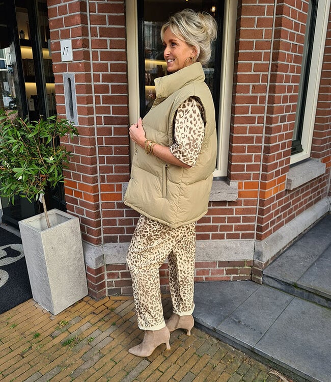 Azzurro Puffer Bodywarmer Pistache