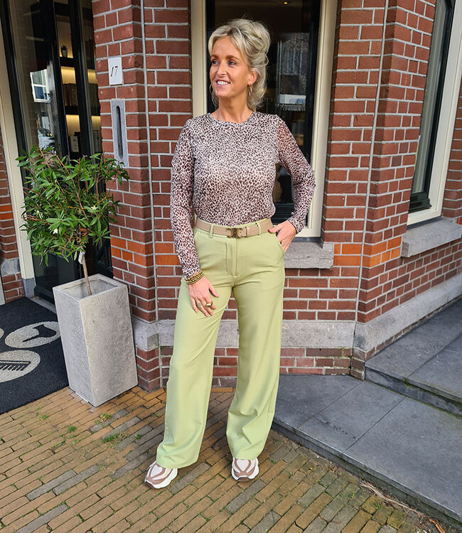 Azzurro Mesh Longsleeve Cheetah