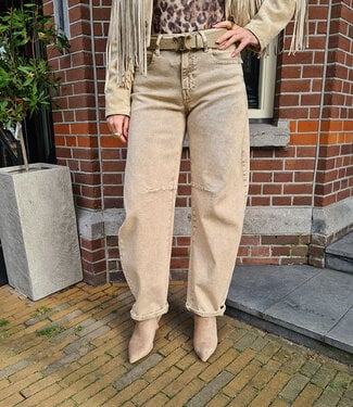 Laulia Ballon Jeans Beige 3395-5