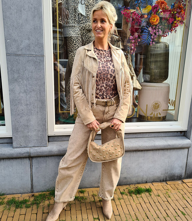 Laulia Ballon Jeans Beige 3395-5