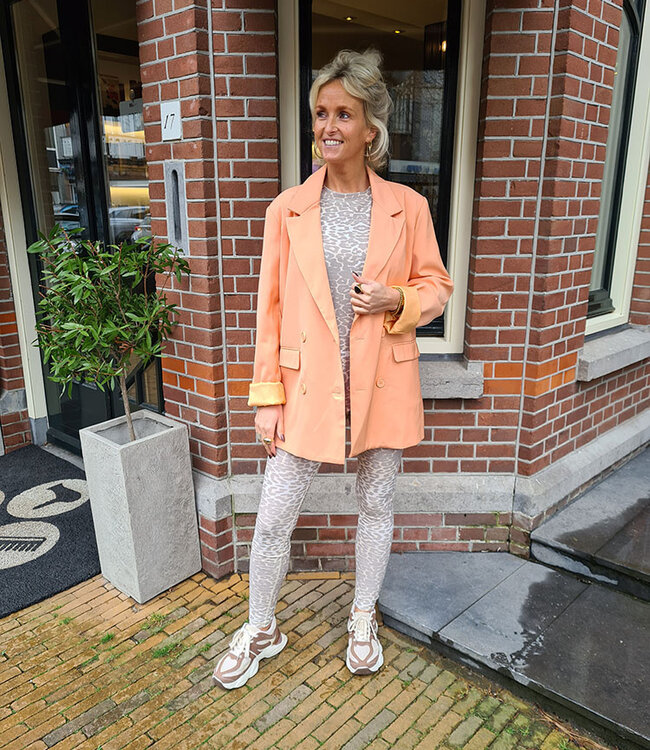 Azzurro Oversized Blazer Peach