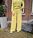 Azzurro Wijde Broek Yellow/Green