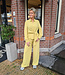 Azzurro Blouse met Wikkelceintuur Yellow/Green