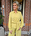 Azzurro Blouse met Wikkelceintuur Yellow/Green