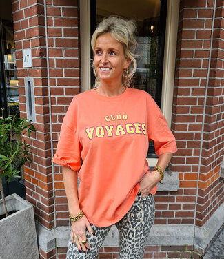Azzurro T-shirt Club Voyage Oranje