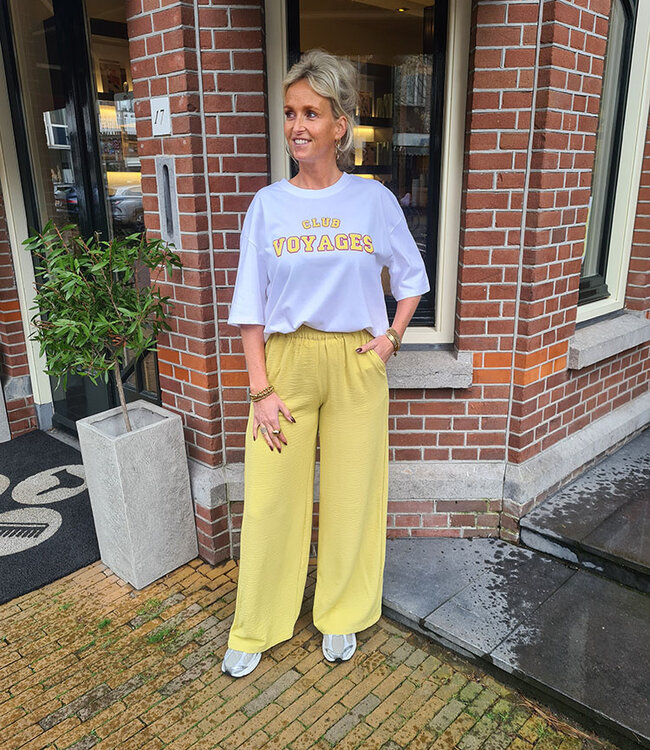 Azzurro T-shirt Club Voyage Wit