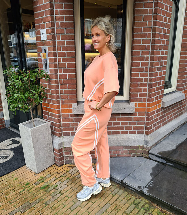 2-Delige Comfyset met Biesjes Peach