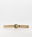 Suede Riem met Gouden Studs Taupe
