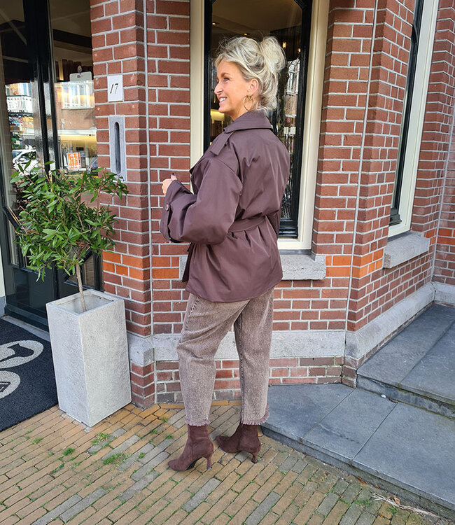 Oversized Trenchcoat Donkerbruin
