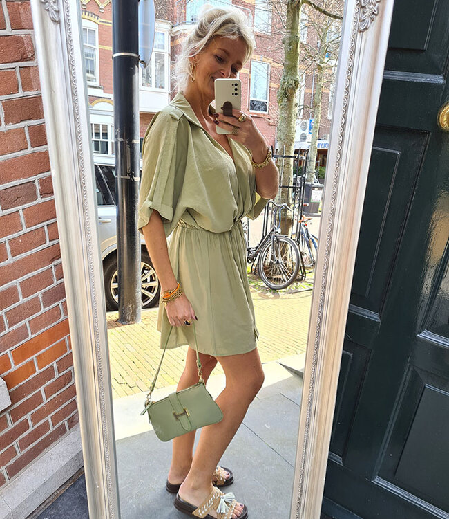 Lederen Burnley Bag H Green