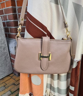 Lederen Burnley Bag H Taupe