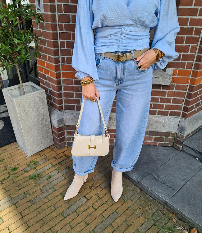 Lederen Burnley Bag H Crème