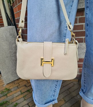 Lederen Burnley Bag H Crème