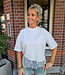 T-shirt met Kanten Details Offwhite